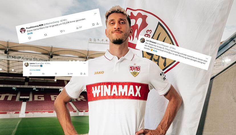 Der VfB Stuttgart hat sein neues Champions-League-Trikot vorgestellt. Die Reaktionen der Fans fallen meist positiv aus. Der VfB Stuttgart hat sein neues Champions-League-Trikot vorgestellt. Die Reaktionen der Fans fallen meist positiv aus.
