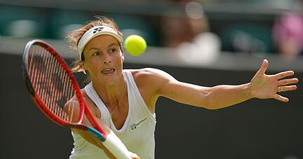 Hat sich im deutschen Duell gegen Jule Niemeier durchgesetzt: Tatjana Maria in Aktion.