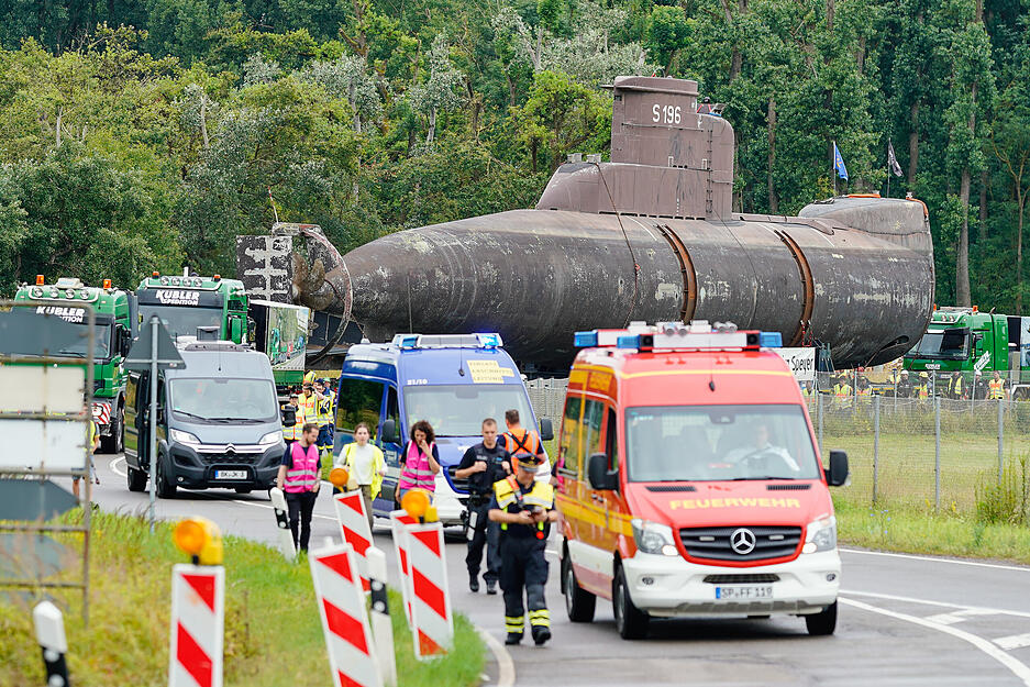 In Sinsheim soll das rund 350 Tonnen schwere U-Boot am 28. Juli ankommen.