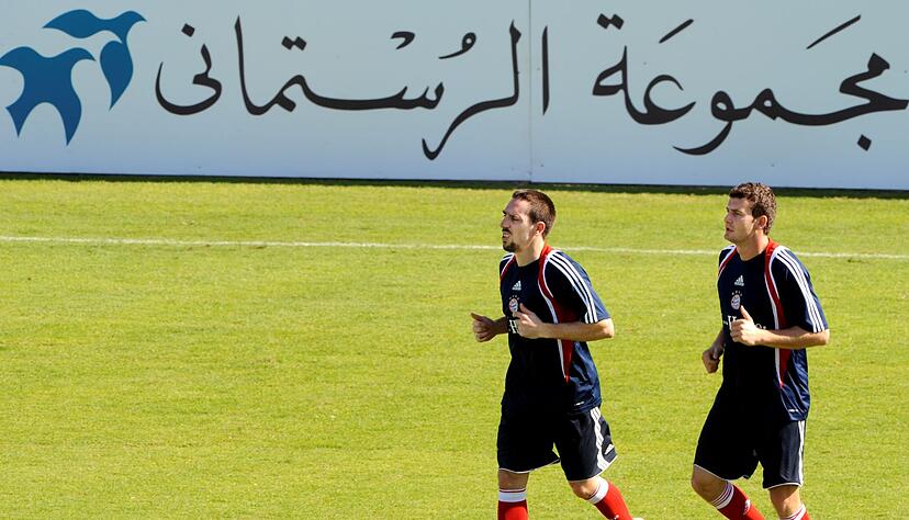 G&ouml;rlitz, hier im Jahr 2010 mit Franck Rib&eacute;ry, spielte einst Bundesliga, heute trainiert er einen A-Klassen-Club.