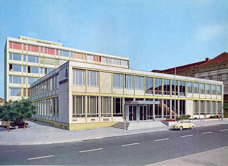 Neubau am Wollhaus: So sah die Kreissparkasse Heilbronn im Jahr 1958 aus.