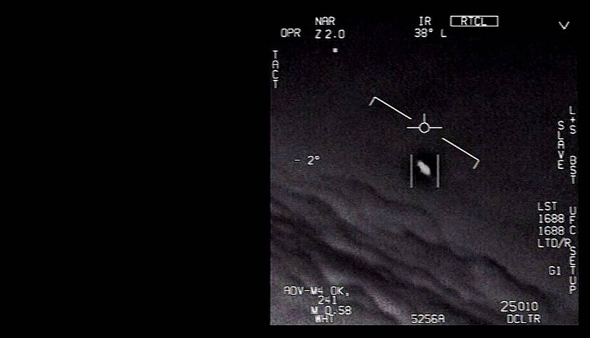 Das US-Verteidigungsministerium hat ein Video ver&ouml;ffentlicht, das ein unidentifiziertes Flugobjekt zeigt. Es wurde von einem Piloten der US-Marine gesichtet.
Foto: dpa