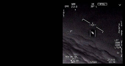 Das US-Verteidigungsministerium hat ein Video ver&ouml;ffentlicht, das ein unidentifiziertes Flugobjekt zeigt. Es wurde von einem Piloten der US-Marine gesichtet.
Foto: dpa