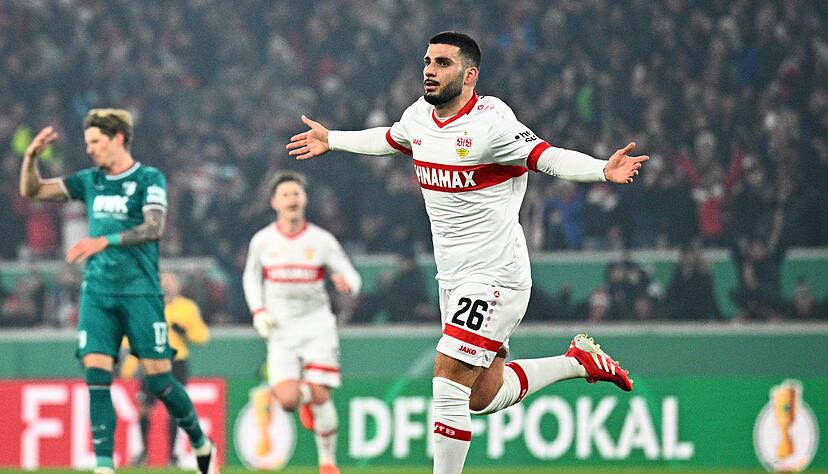 Nach dem Pokalsieg gegen Augsburg hofft auch Nationalstürmer Deniz Undav (r.) auf einen weiteren Schub für den VfB.