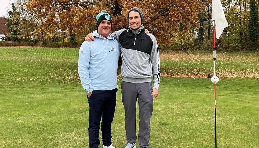 Arbeiten seit etwa einem Jahrzehnt zusammen: Nico Guldan (rechts) hat sich mit Pro Sebastian Kübler professionell auf die Deaflympics vorbereitet.