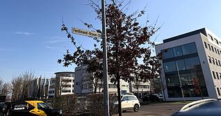 Der tote Mann wurde in der Ferdinand-Braun-Stra&szlig;e im Heilbronner Gewerbegebiet Schwabenhof gefunden.