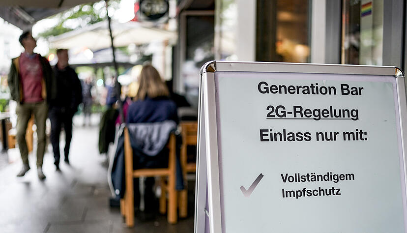 Die 2G-Regel besagt, dass nur noch Geimpfte und Genesene die jeweiligen Betriebe betreten dürfen. Foto: dpa Die 2G-Regel besagt, dass nur noch Geimpfte und Genesene die jeweiligen Betriebe betreten dürfen. Foto: dpa