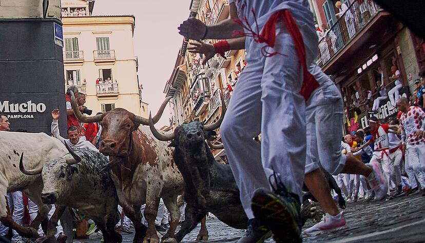 Die &laquo;Sanfermines&raquo; sind dem Stadtheiligen San Ferm&iacute;n gewidmet.