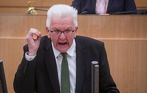 Winfried Kretschmann, Ministerpräsident von Baden-Württemberg. Winfried Kretschmann, Ministerpräsident von Baden-Württemberg.