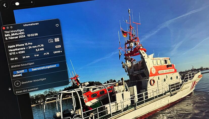 Ein Schiff, aber nicht irgendeines. Mit dem Schlagwort «Seenotrettungsboot» sticht dieser Kreuzer aus allen fotografierten Schiffen heraus. Ein Schiff, aber nicht irgendeines. Mit dem Schlagwort «Seenotrettungsboot» sticht dieser Kreuzer aus allen fotografierten Schiffen heraus.