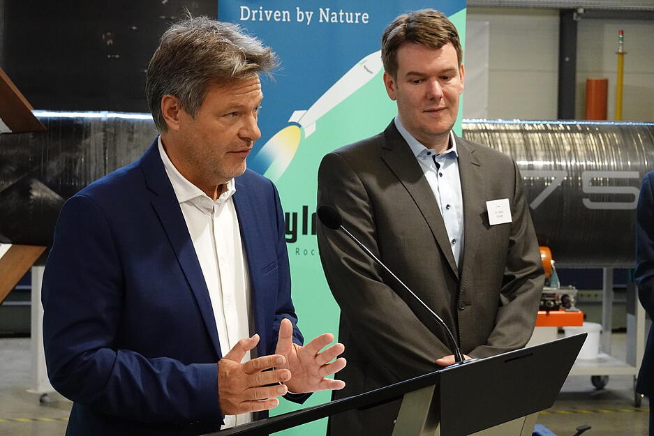 Wirtschaftsminister Habeck in Neuenstadt