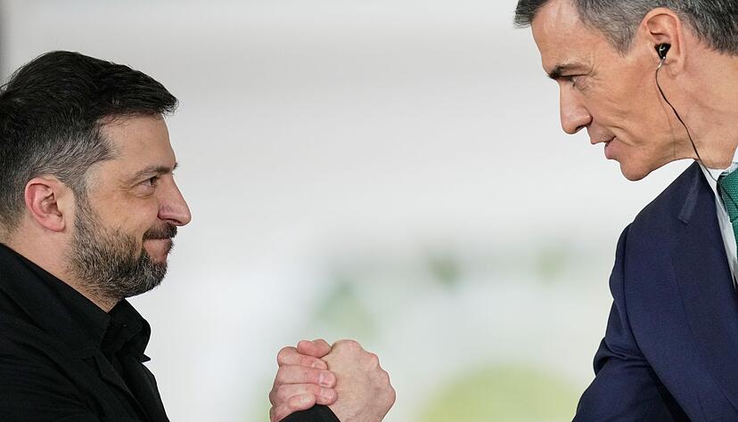 Sánchez bekräftigte die «vollständige und entschiedene» Unterstützung Spaniens für die Ukraine. Sánchez bekräftigte die «vollständige und entschiedene» Unterstützung Spaniens für die Ukraine.