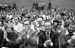 Die Sporthalle auf der Schanz war vor 40 Jahren mit rund 1200 Zuschauern bis auf den letzten Platz gefüllt.
