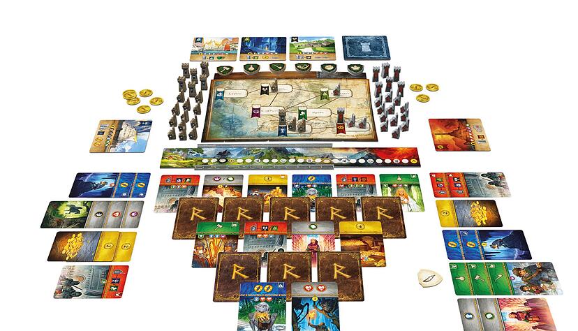 Im &laquo;Der Herr der Ringe&raquo; sammelt man Karten mit Fertigkeitssymbolen und M&uuml;nzen. Es gibt drei unterschiedliche Spielziele: das Schicksal des Rings erf&uuml;llen, die Unterst&uuml;tzung von sechs verschiedenen V&ouml;lkern sichern oder die Vorherrschaft in Mittelerde erringen.