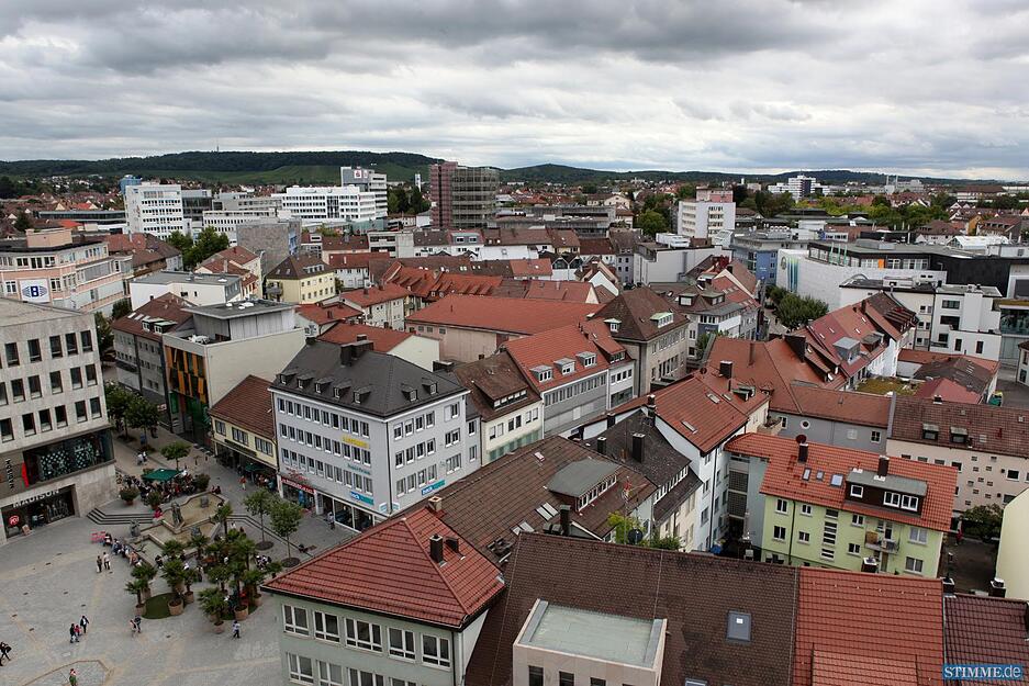 Blick von der Kilianskirche über Heilbronn