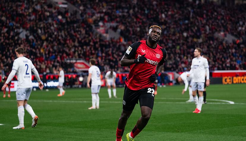 Victor Boniface trifft nach seinem geplatzten Wechsel f&uuml;r Leverkusen.