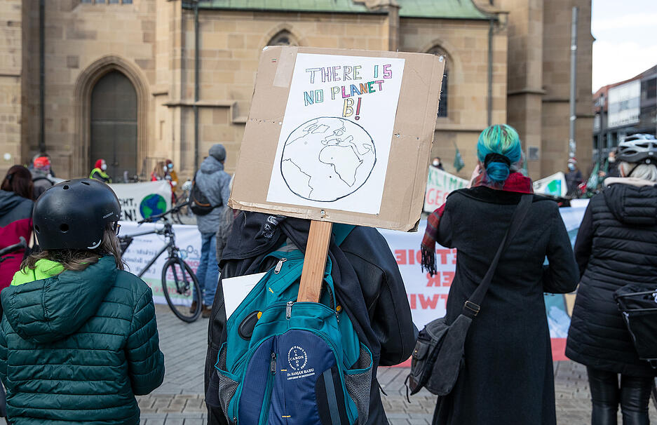 Kundgebung in Heilbronn zum Globalen Klimaaktionstag