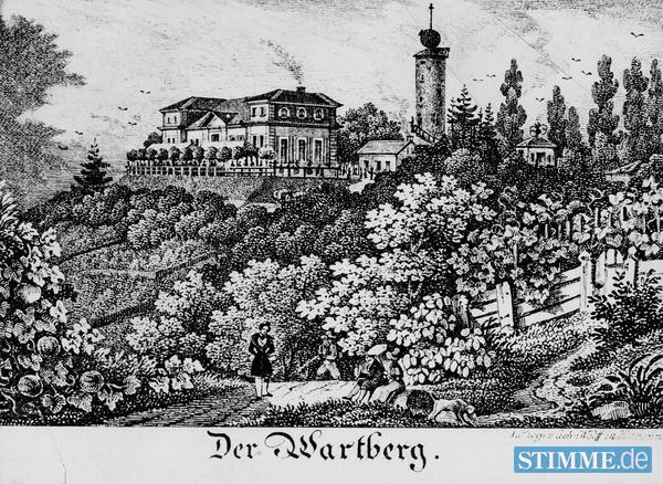 Das 1792 erbaute Lokal auf dem Heilbronner Wartberg ist erste Ausflugsadresse der Region. Der große Knopf auf dem Turm weist auf Mittags-und Feierabendzeit hin. Vom Turmwärter Philipp Jakob Nast wird der Zeitanzeiger bewegt. 1764 hatte ihm die Stadt einen Wein-und Bierausschank auf dem Wartberg genehmigt. 1793 schaut Friedrich von Schiller vorbei, 1797 zeigt sich Johann Wolfgang von Goethe von der Aussicht auf Heilbronn entzückt. Das 1792 erbaute Lokal auf dem Heilbronner Wartberg ist erste Ausflugsadresse der Region. Der große Knopf auf dem Turm weist auf Mittags-und Feierabendzeit hin. Vom Turmwärter Philipp Jakob Nast wird der Zeitanzeiger bewegt. 1764 hatte ihm die Stadt einen Wein-und Bierausschank auf dem Wartberg genehmigt. 1793 schaut Friedrich von Schiller vorbei, 1797 zeigt sich Johann Wolfgang von Goethe von der Aussicht auf Heilbronn entzückt.