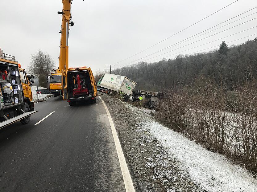 Lkw-Unfall bei M&ouml;ckm&uuml;hl
