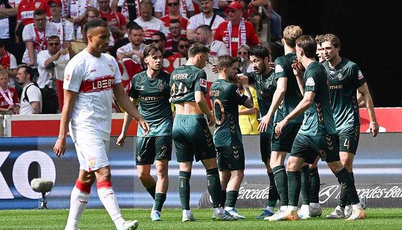 Tor f&uuml;r die G&auml;ste: Jens Stage hat f&uuml;r den SV Werder Bremen getroffen.