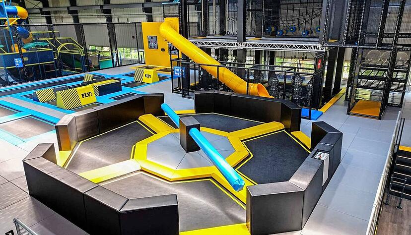 Das Indo"Play Weinsberg/Ellhofen, ein Spieleparadies mit Rutschen, Trampolinen und Bällebad, hat im Juli 2024 eröffnet. Foto: Indo"Play