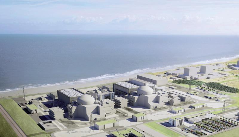 Die Computergrafik zeigt das geplante britische Atomkraftwerk Hinkley Point. Foto: EDF Energy/dpa Die Computergrafik zeigt das geplante britische Atomkraftwerk Hinkley Point. Foto: EDF Energy/dpa