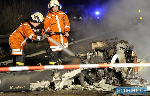 Hubschrauberabsturz bei Schwäbisch Hall