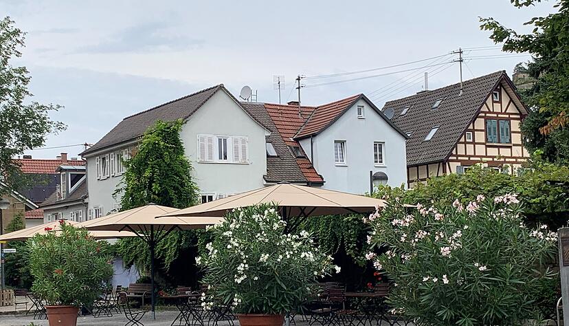 Die Sommerzone in der Weinsberger Kanalstra&szlig;e.