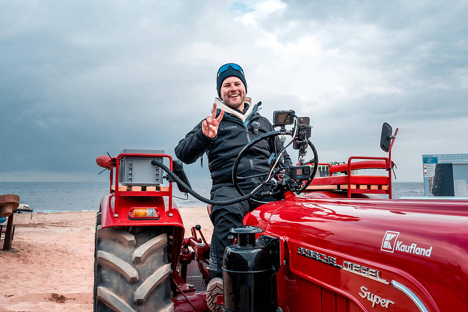 Knapp 1500 Kilometer und eine f&uuml;nft&auml;gige Reise liegen hinter ihm.