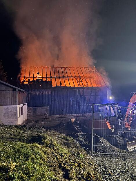 Am Mittwoch war zun&auml;chst unklar, wodurch das Feuer an der Scheune in Pfedelbach-Baierbach ausgel&ouml;st wurde.
