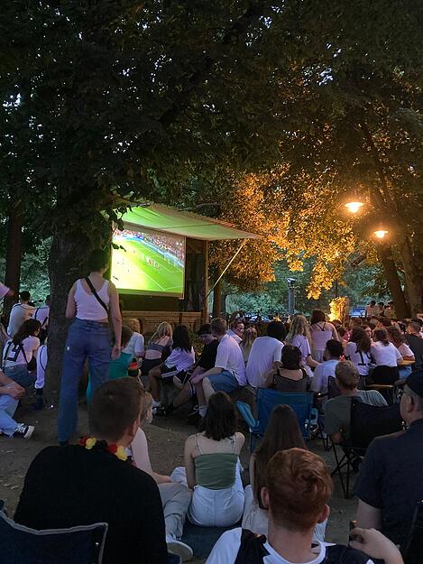 Public Viewing im Heilbronner Food Court – die Bilder