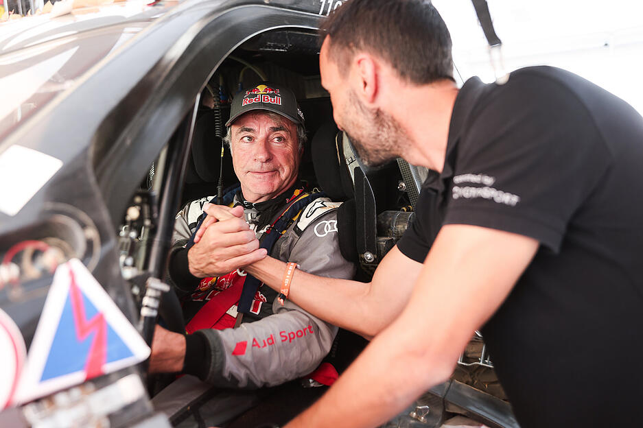 Mit Carlos Sainz am Steuer.