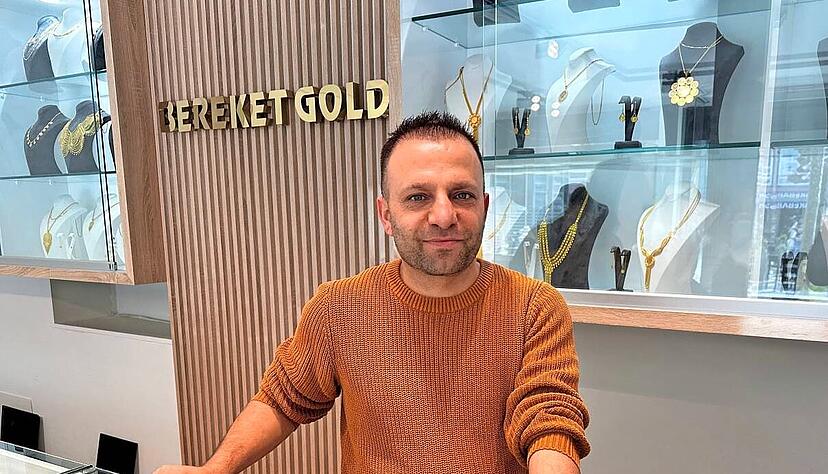 Goldh&auml;ndler Mervan Adirbelli aus Heilbronn hat haupts&auml;chlich t&uuml;rkische oder arabische Kunden.