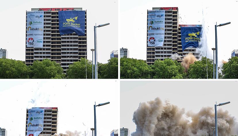 Die Sprengung verlief wie von der Stadt vorgesehen.