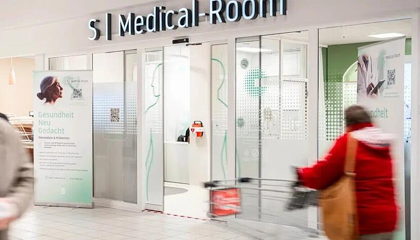 So sehen die Telemedizin-Praxen aus, die Kaufland und Sana im Vorkassenbereich anbieten. In Mosbach läuft ein Pilotprojekt. So sehen die Telemedizin-Praxen aus, die Kaufland und Sana im Vorkassenbereich anbieten. In Mosbach läuft ein Pilotprojekt.