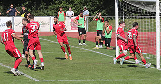 Nach dem Ausgleich zum 1:1 in der 63. Minute hatten es die Spieler von Türkspor Neckarsulm eilig, doch es reichte nicht mehr zum Siegtreffer.