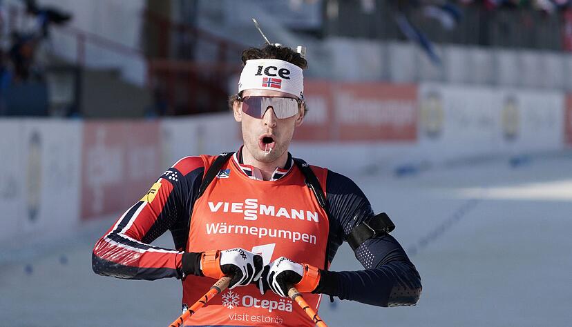 &Uuml;berzeugte auch im Single-Mixed-Rennen: Sturla Holm Laegreid