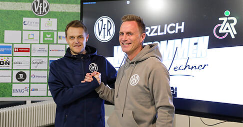 Verhelfen dem VfR Heilbronn im Abstiegskampf zu frischem Schwung: Sportdirektor Alexander Thomas (links) und Cheftrainer Andreas Lechner.