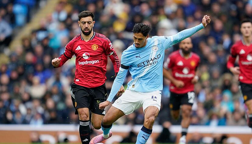 Tijjani Reijnders von Manchester City vergab eine gute Chance. Tijjani Reijnders von Manchester City vergab eine gute Chance.