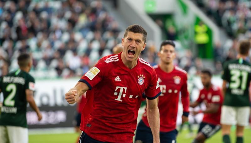 Nach zwei torlosen Spielen hat Robert Lewandowski gegen Wolfsburg wieder getroffen.