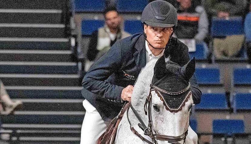Sprunggewaltig und schnell: Jan Müller mit Ciricu. Das Paar vom RV Ilsfeld kam im Vorjahr in einem sensationellen Stechen auf Platz drei.