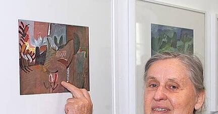 Spannung schaffen zwischen Linie und Fläche: Rut Hanselmann.
Foto: Archiv/Veigel Spannung schaffen zwischen Linie und Fläche: Rut Hanselmann.
Foto: Archiv/Veigel
