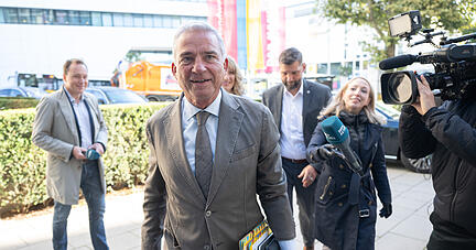 Thomas Strobl kommt zur Präsidiumssitzung der CDU Baden-Württemberg.