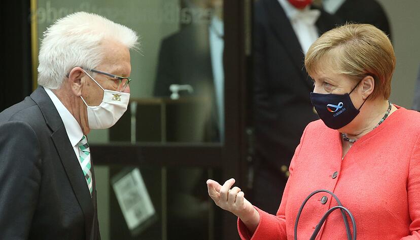 K&ouml;nnen gut miteinander: Kretschmann und Merkel.