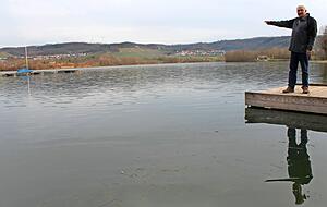 Mehr als ein Paradies für Vögel: Der Breitenauer See, den Betriebsleiter Johannes Kübler verwaltet, dient dem Hochwasserschutz.
Foto: Bosch Mehr als ein Paradies für Vögel: Der Breitenauer See, den Betriebsleiter Johannes Kübler verwaltet, dient dem Hochwasserschutz.
Foto: Bosch