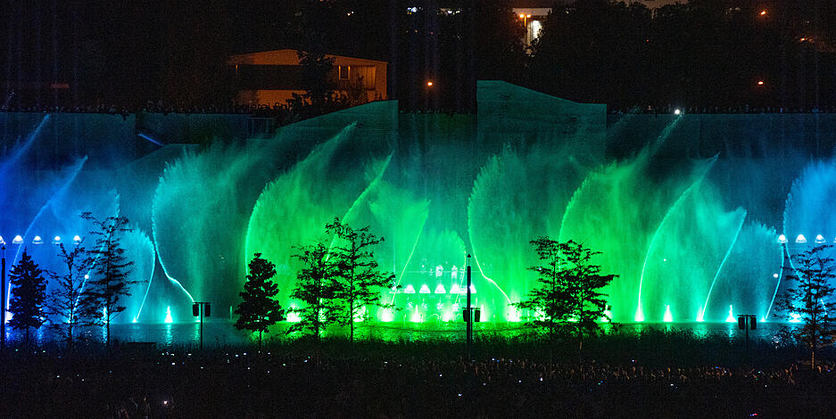 Buga: Alle Wassershows an einem Abend