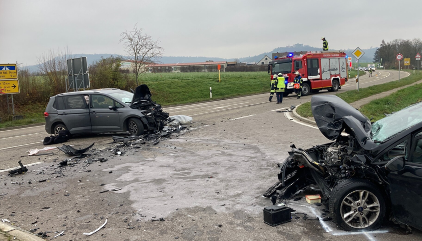 Der Zusammenstoß ereignete sich bei Kupferzell-Hohebuch.