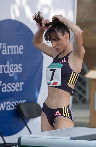 Hochsprung Heilbronn: Wettbewerb der Frauen. Hochsprung Heilbronn: Wettbewerb der Frauen.