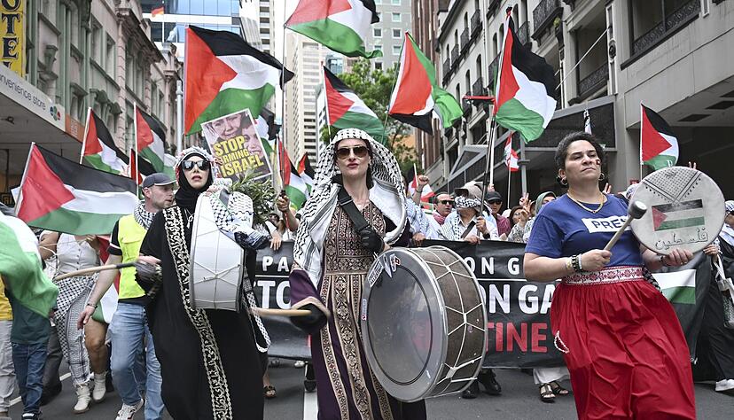 Es gab in der Vergangenheit auch propal&auml;stinensische Demonstrationen in Sydney. (Archivbild)