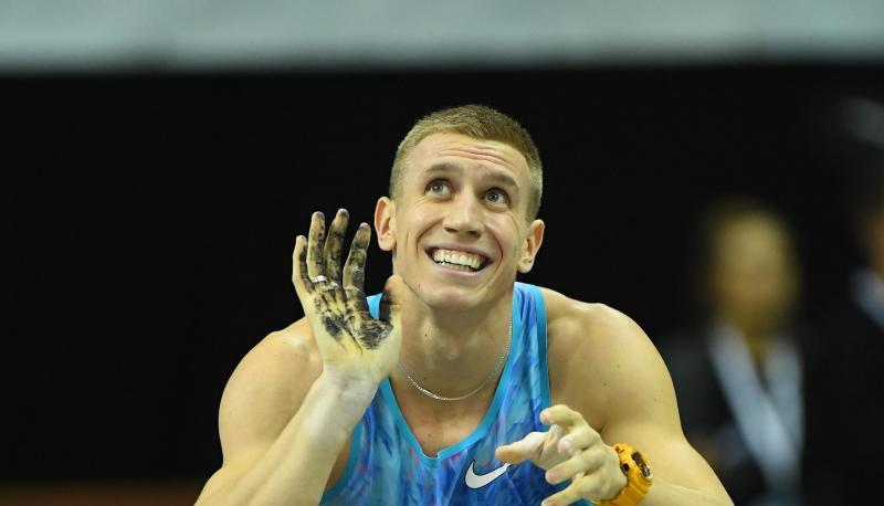 Der Pole Piotr Lisek hat den Stabhochsprung beim Meeting in Cottbus gewonnen. Foto: Soeren Stache